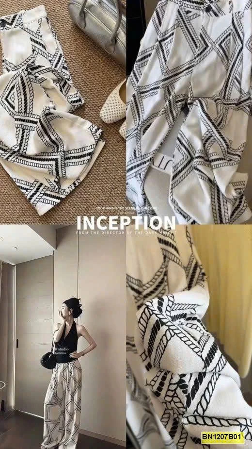 QUẦN SUÔNG ỐNG RỘNG HỌA TIẾT ANNA