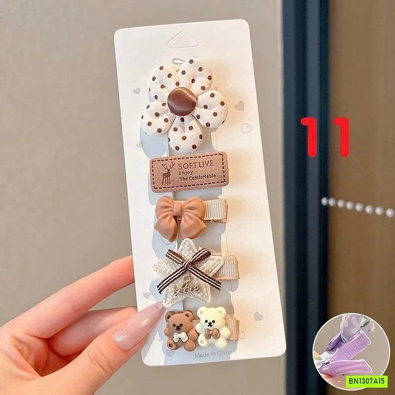 SÉT 5 KẸP TÓC ĐÁNG YÊU