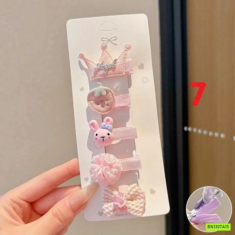 SÉT 5 KẸP TÓC ĐÁNG YÊU