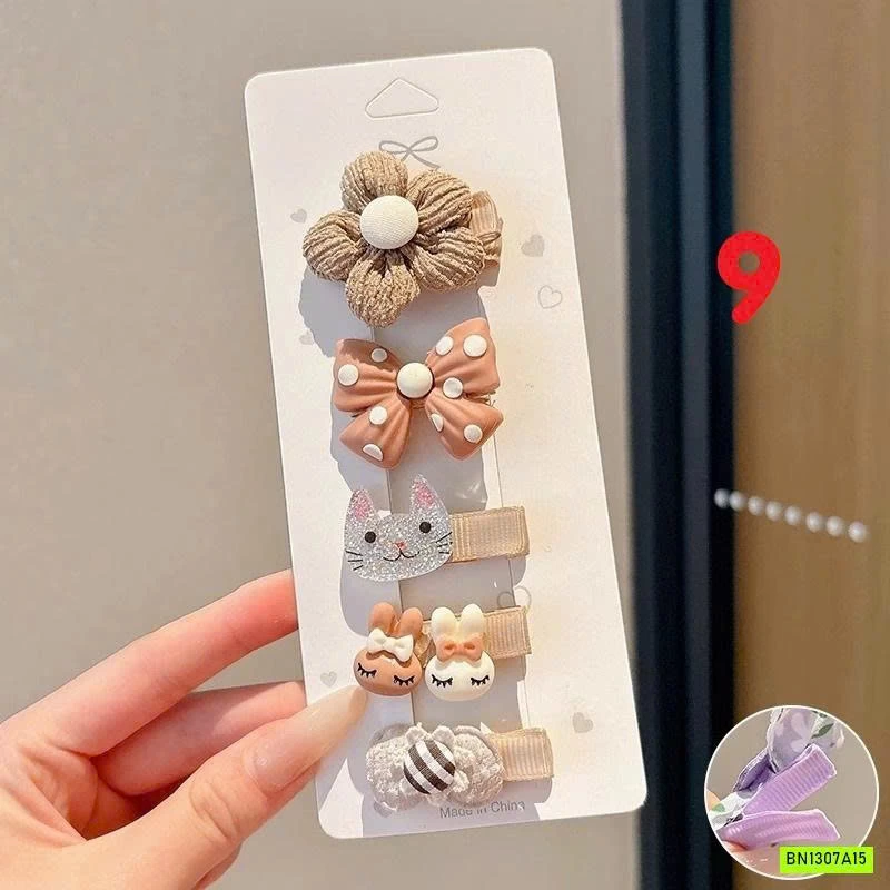 SÉT 5 KẸP TÓC ĐÁNG YÊU