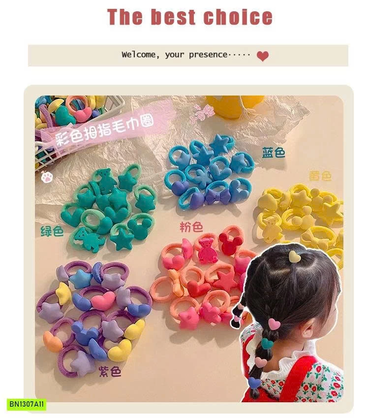 SÉT 10 CHUN BUỘC TÓC DỄ THƯƠNG