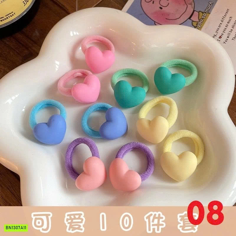 SÉT 10 CHUN BUỘC TÓC DỄ THƯƠNG