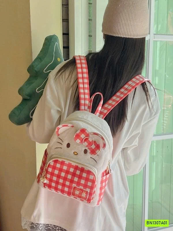 BALO CARO KITTY PHỐI LÔNG