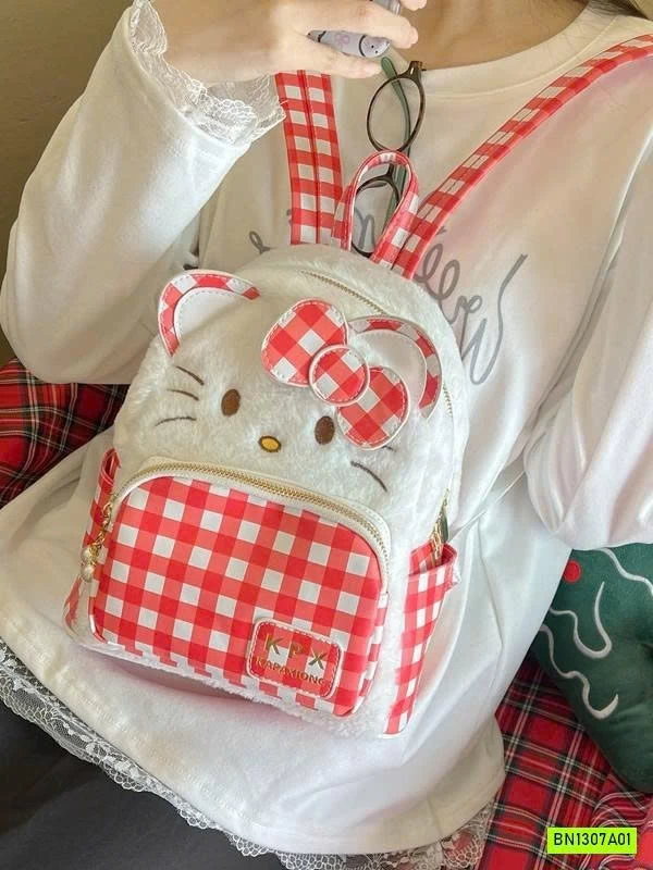 BALO CARO KITTY PHỐI LÔNG