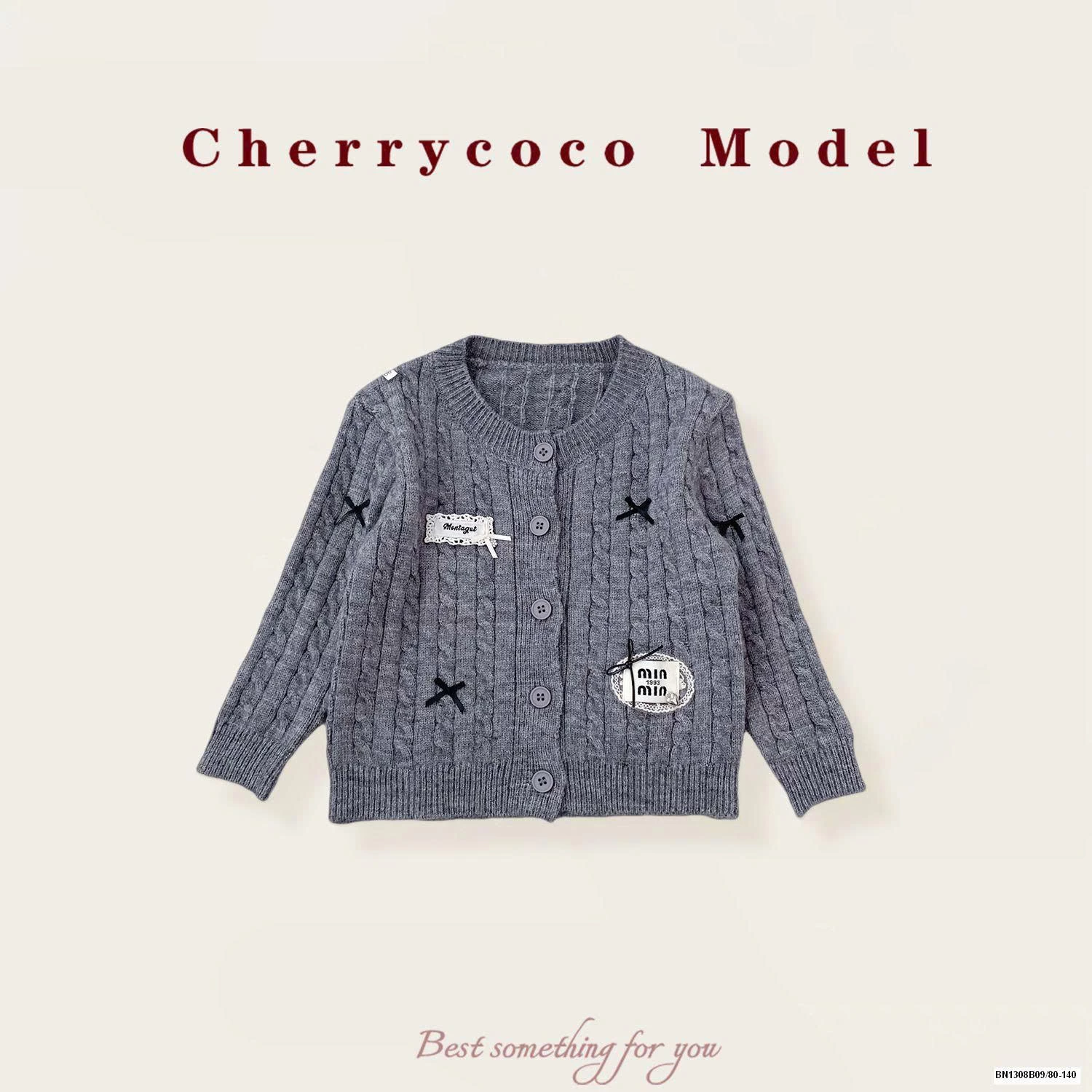 SÉT ÁO LEN MIX CHÂN VÁY TUTU XÁM CHERYCOCO