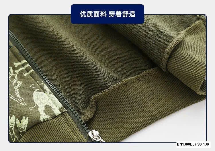 ÁO KHOÁC HỌA TIẾT KHỦNG LONG CHO BT