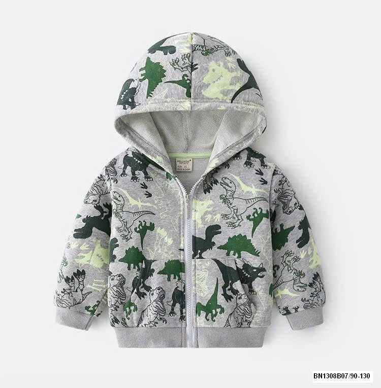 ÁO KHOÁC HỌA TIẾT KHỦNG LONG CHO BT