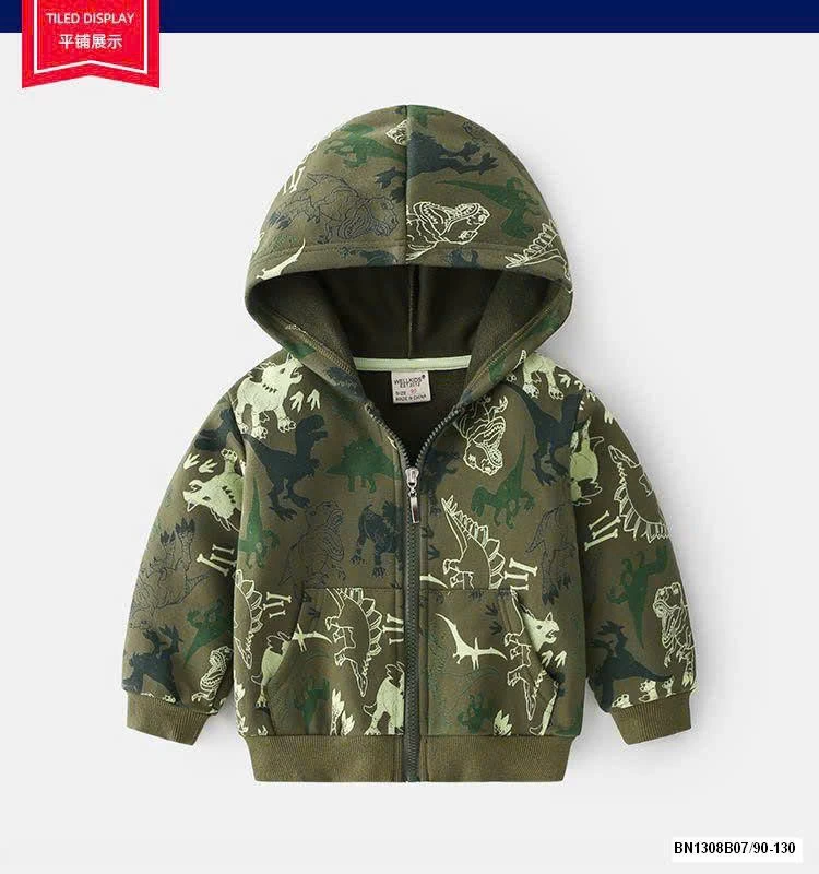 ÁO KHOÁC HỌA TIẾT KHỦNG LONG CHO BT