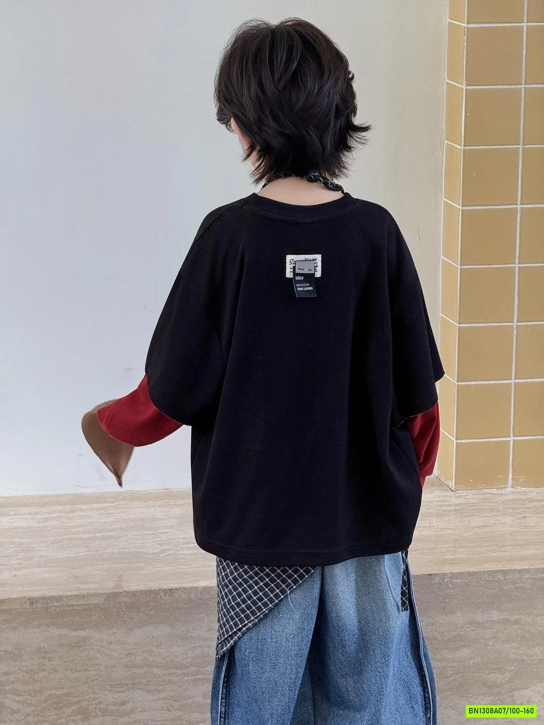 ÁO THUN TAY NỐI PHỐI MÀU