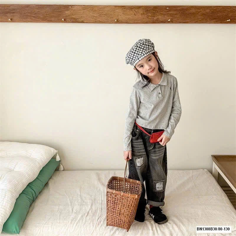 QUẦN JEAN RÁCH CẠP CHUN ADBA.BY