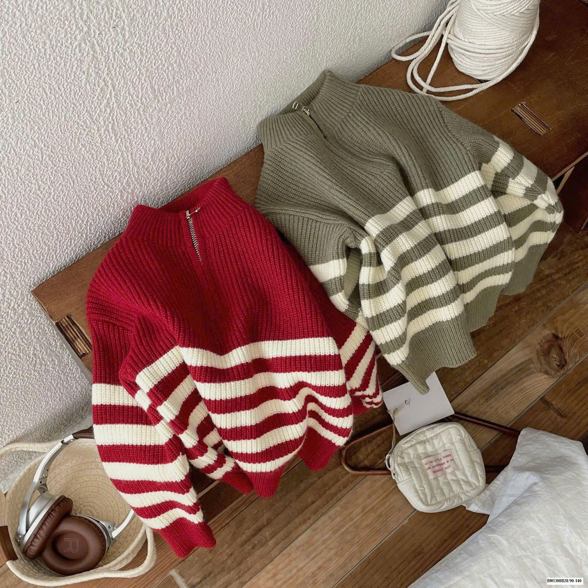 ÁO LEN KHÓA CỔ CHO BÉ