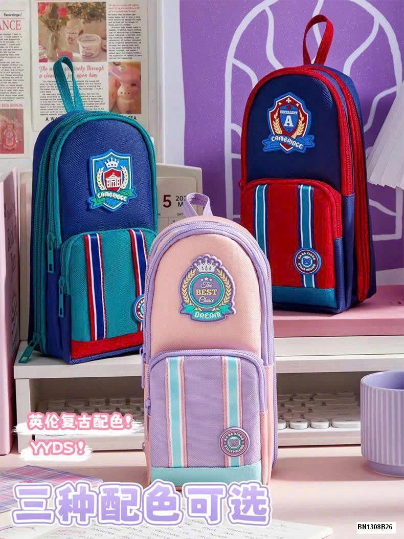 TÚI ĐỰNG BÚT DÁNG ĐỨNG CHO BÉ