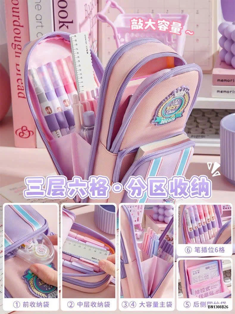 TÚI ĐỰNG BÚT DÁNG ĐỨNG CHO BÉ