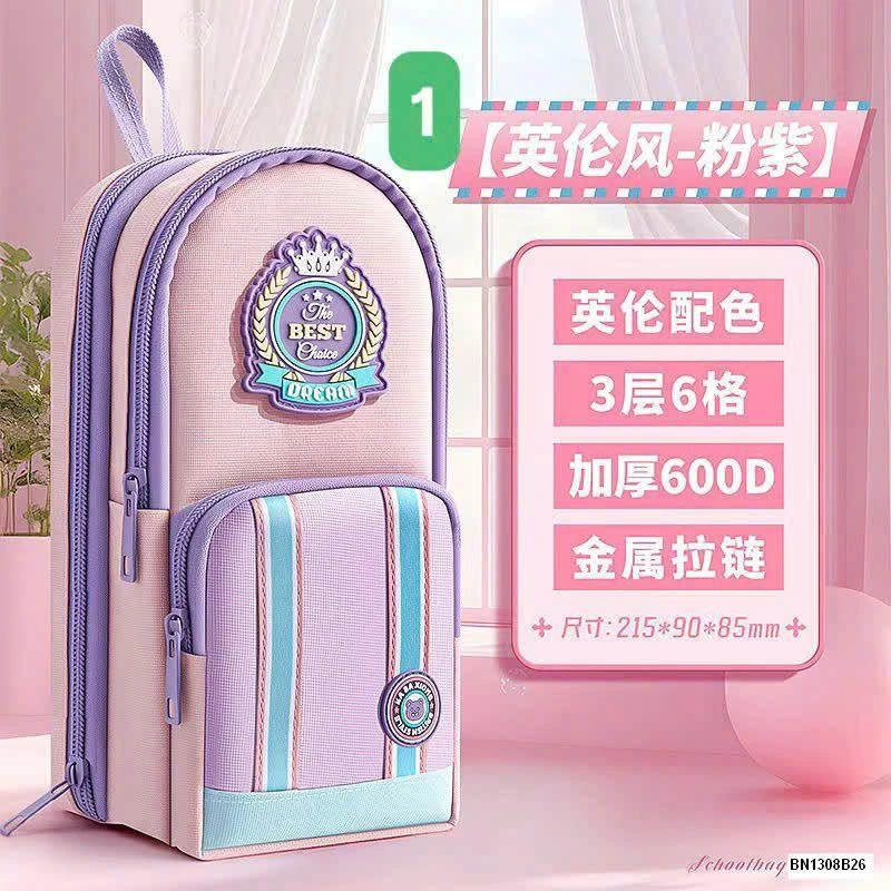 TÚI ĐỰNG BÚT DÁNG ĐỨNG CHO BÉ