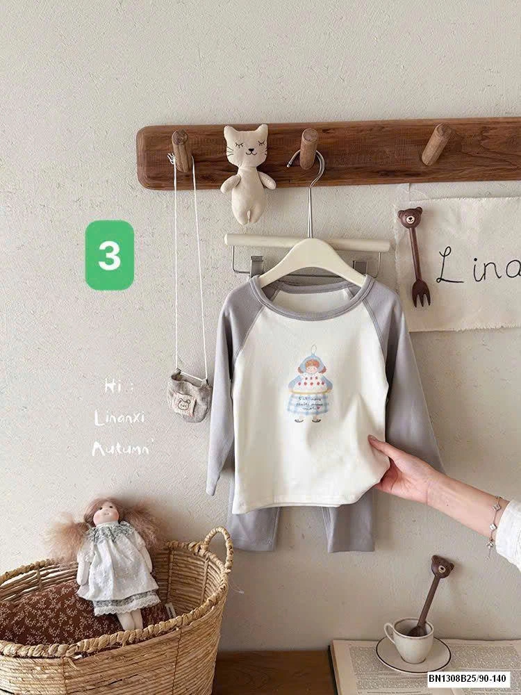 BỘ NGỦ HOẠT HÌNH LINANXI CHO BÉ