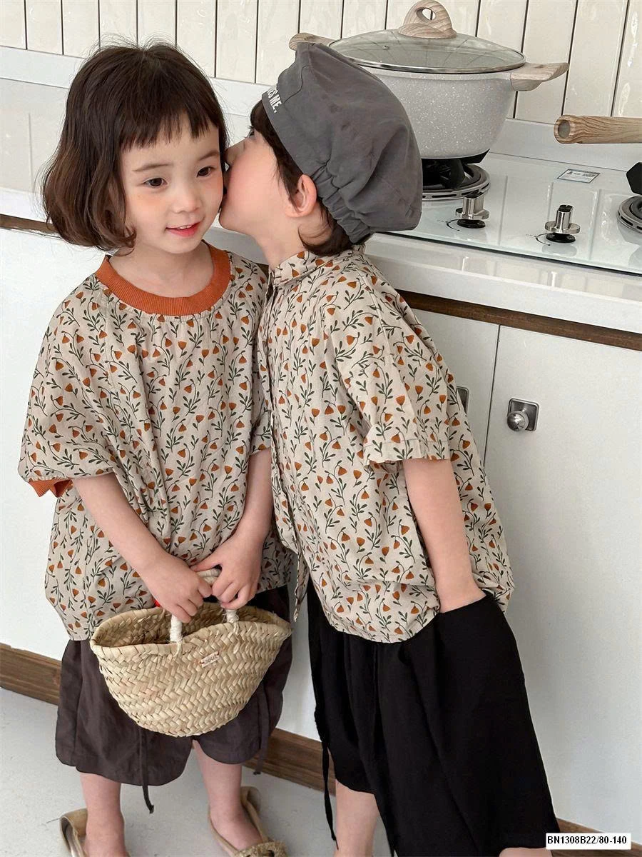 COUPLE SƠ MI HOA CHO BÉ