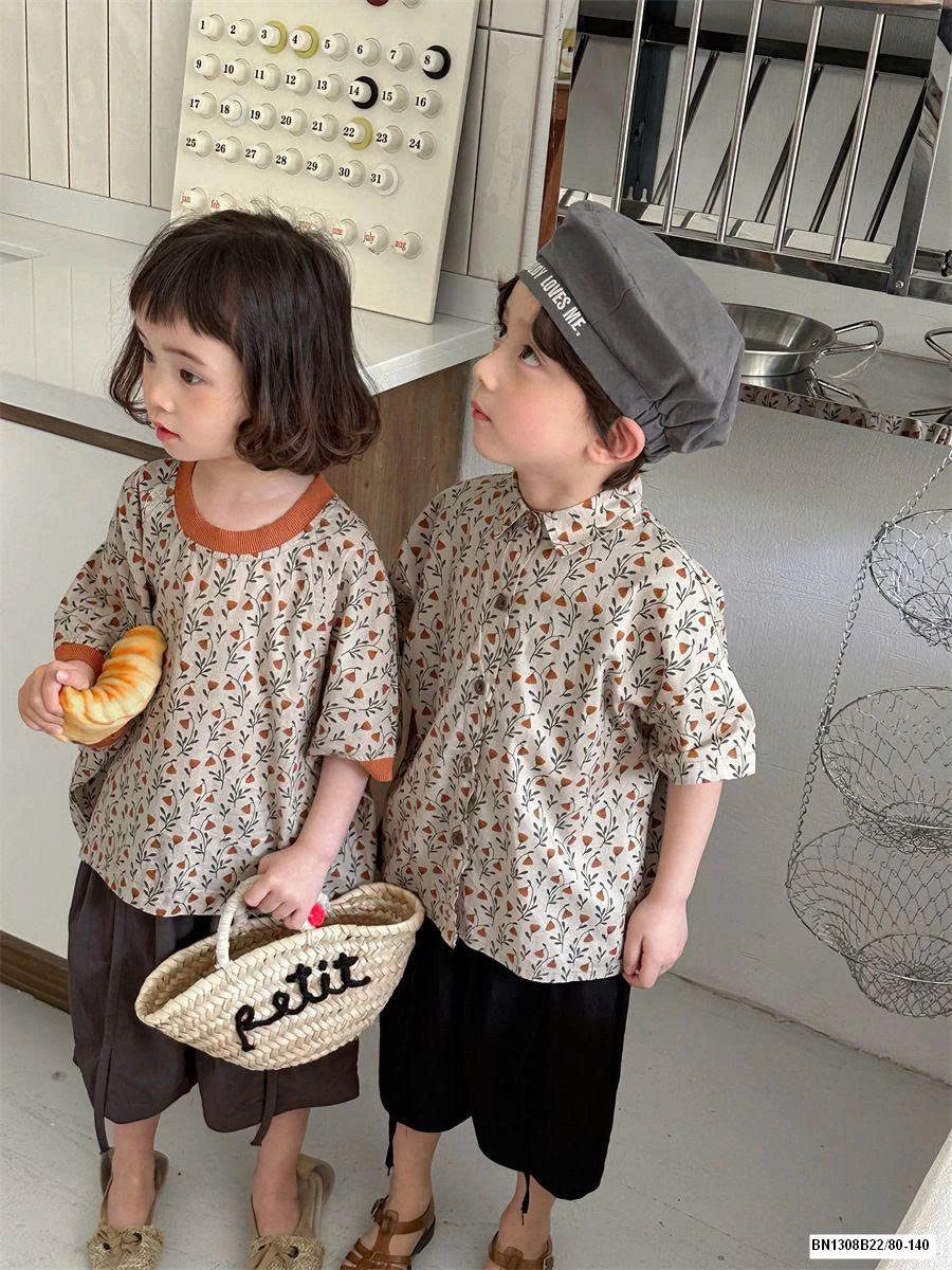 COUPLE SƠ MI HOA CHO BÉ