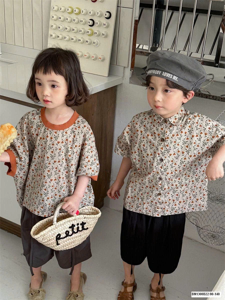 COUPLE SƠ MI HOA CHO BÉ