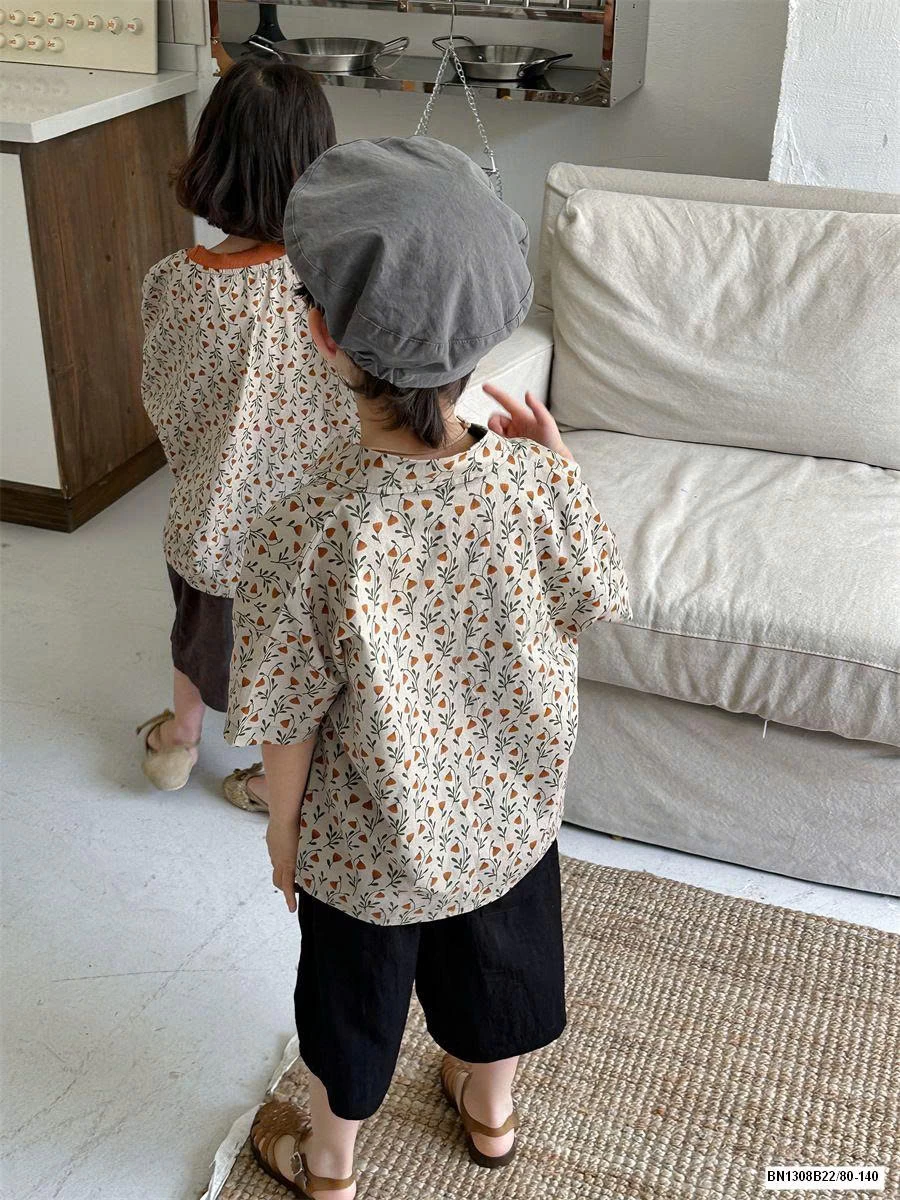 COUPLE SƠ MI HOA CHO BÉ