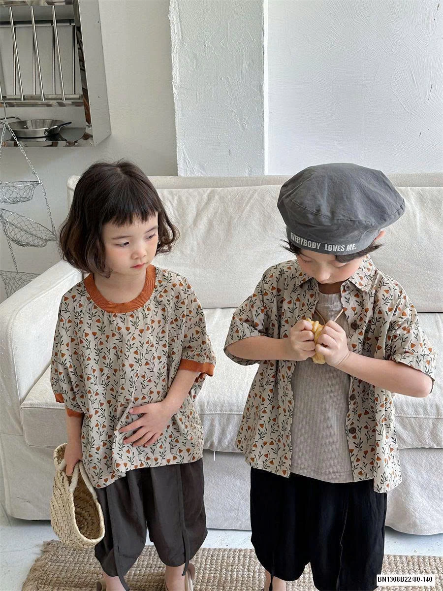 COUPLE SƠ MI HOA CHO BÉ