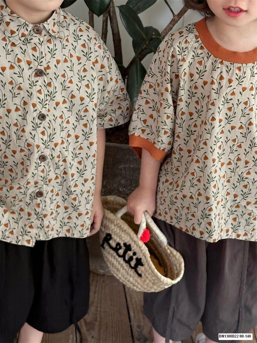 COUPLE SƠ MI HOA CHO BÉ