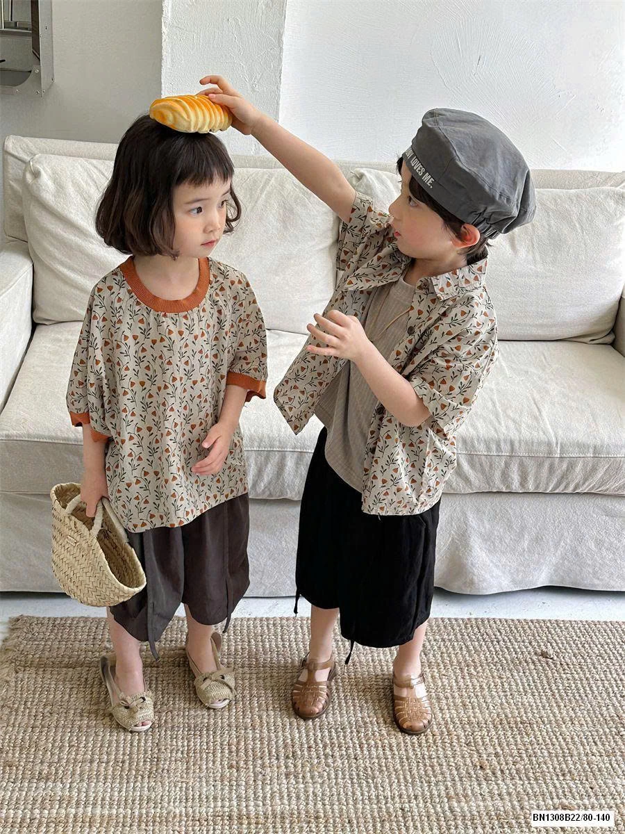 COUPLE SƠ MI HOA CHO BÉ