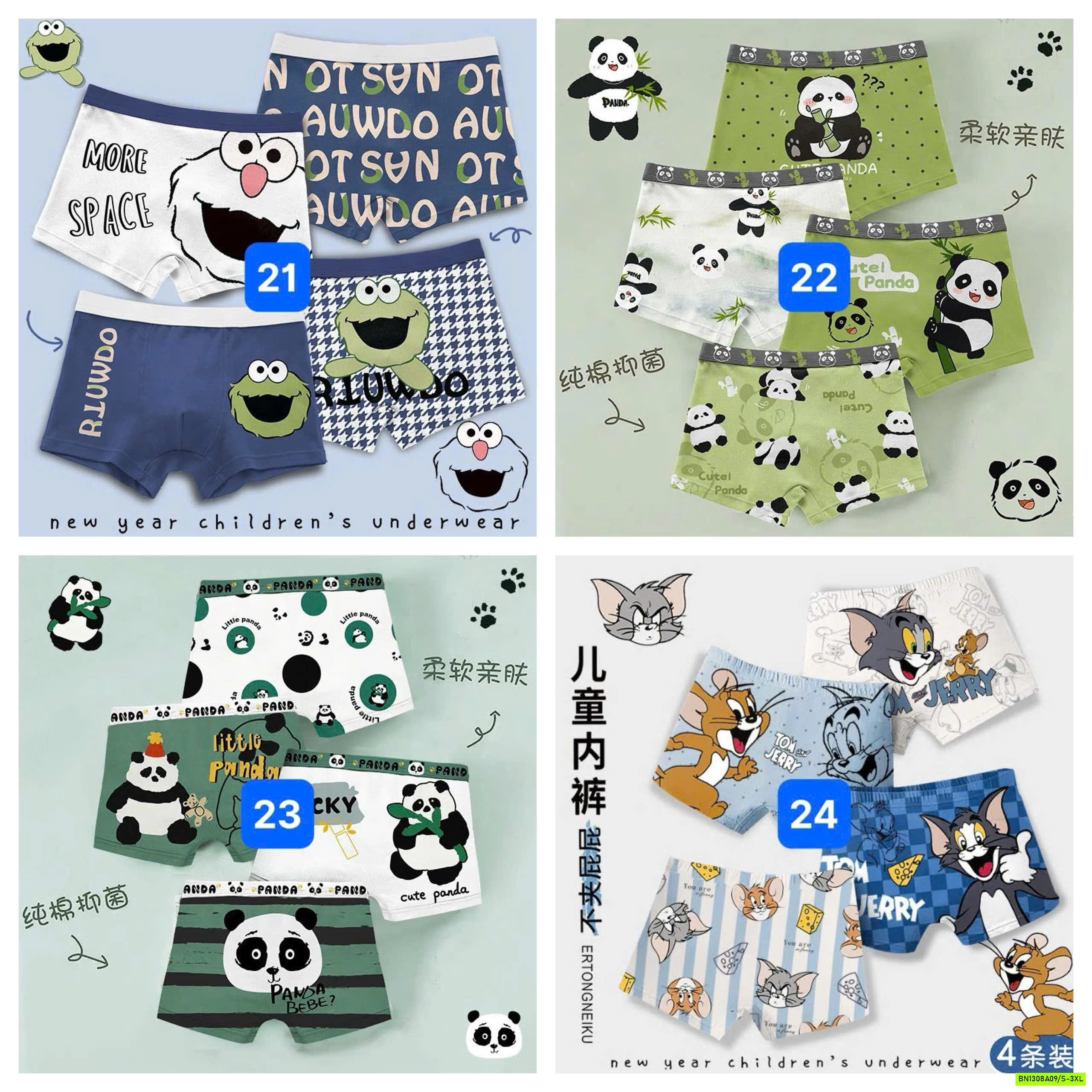 SET 4 CHIP HOẠT HÌNH BT