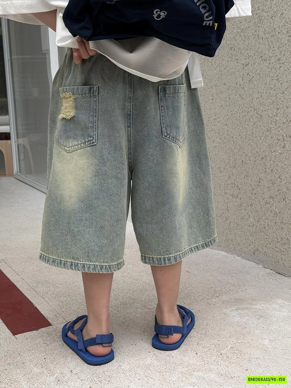 ÁO THUN CO.CA MIX JEANS RÁCH