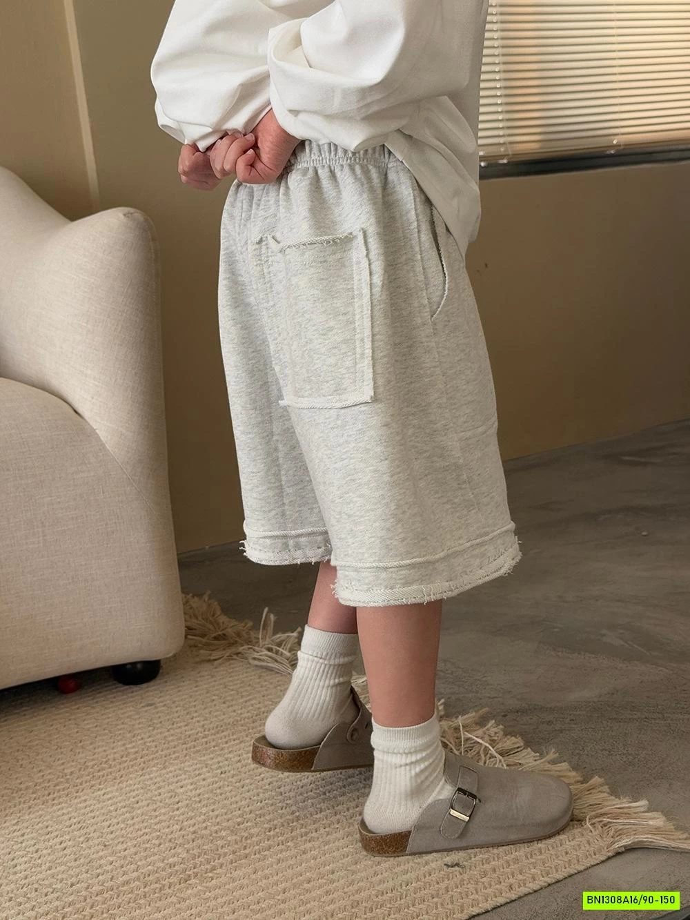 SHORT COTTON DA CÁ VIỀN TÚI NỔI