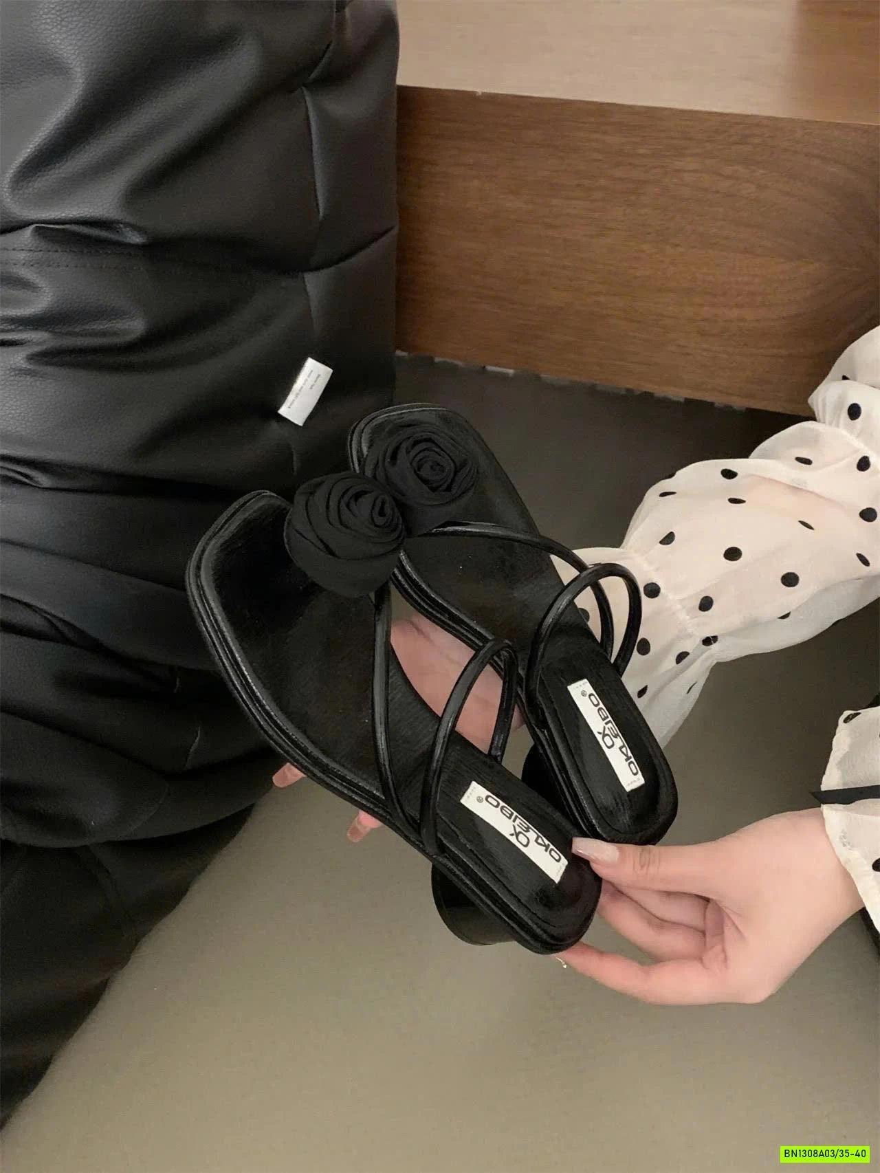 DÉP SANDAL ĐÍNH HOA NỮ