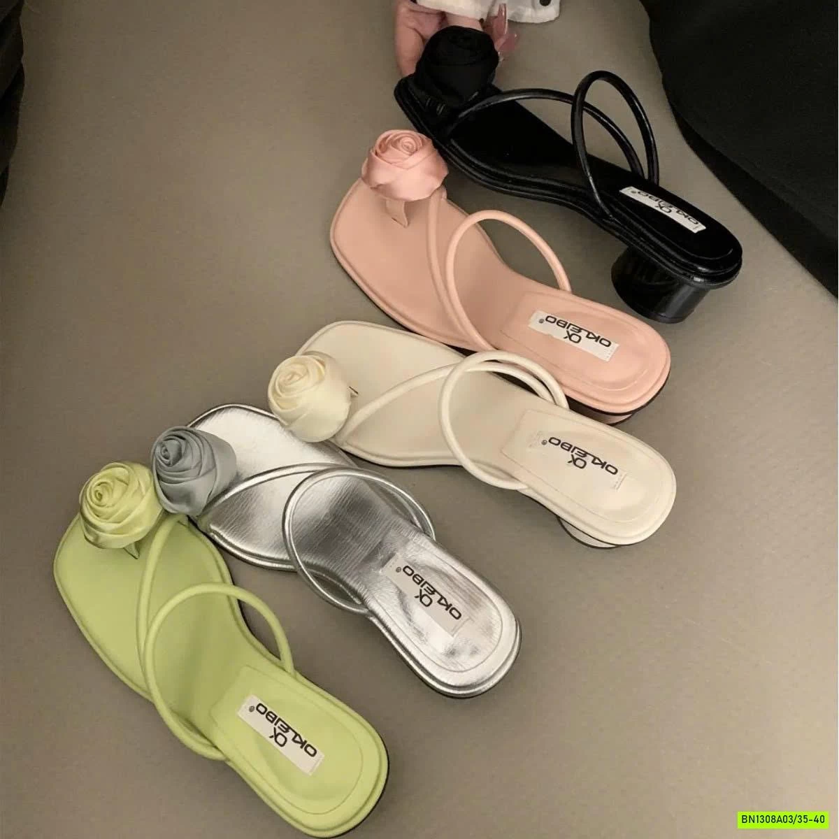 DÉP SANDAL ĐÍNH HOA NỮ