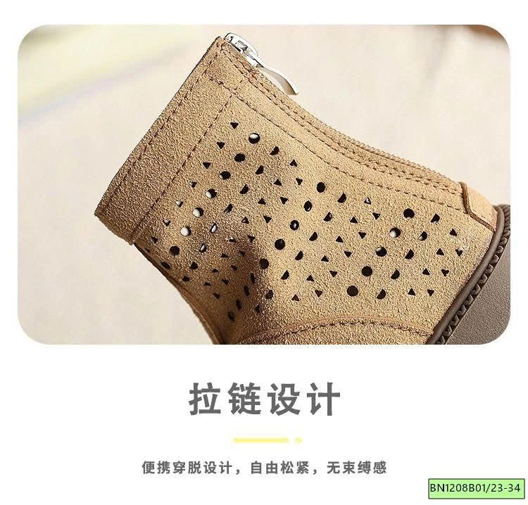 SANDAL DA LỘN CAO CỔ