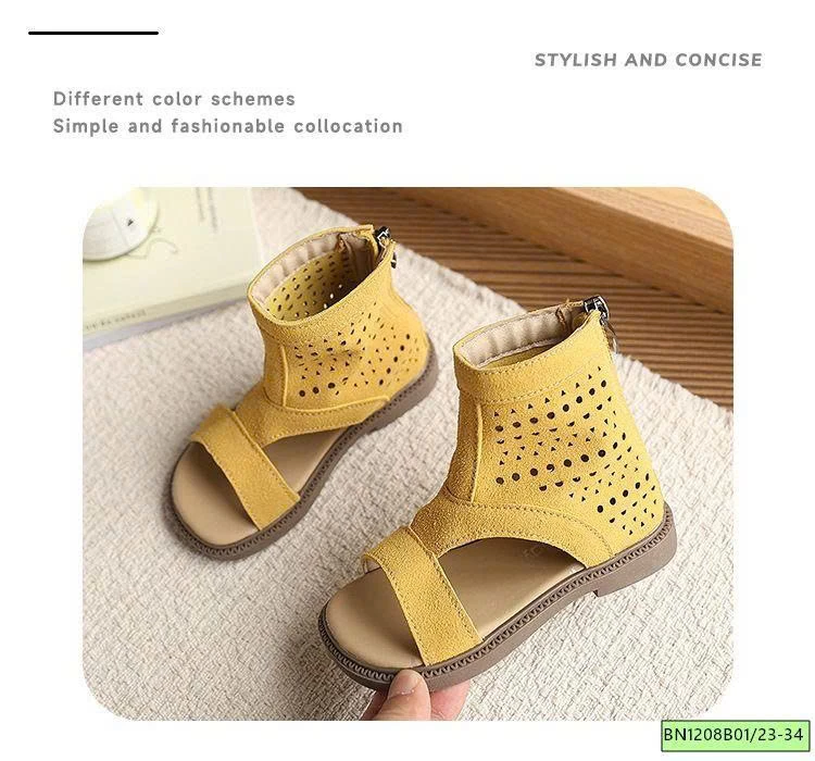SANDAL DA LỘN CAO CỔ