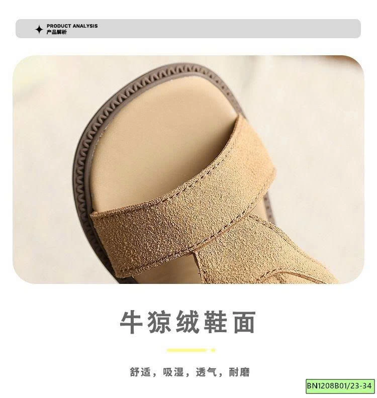 SANDAL DA LỘN CAO CỔ