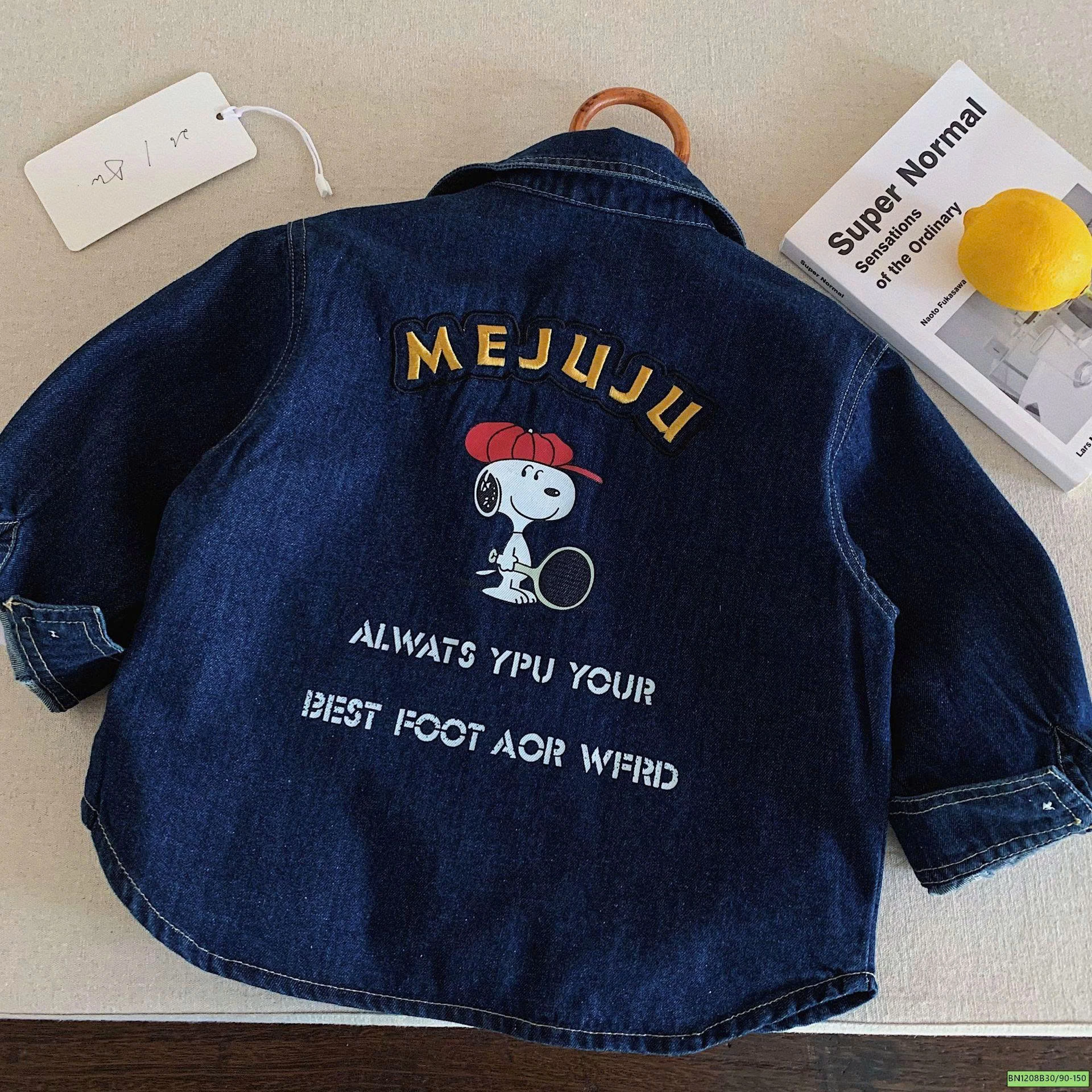 ÁO KHOÁC DENIM IN CÚN