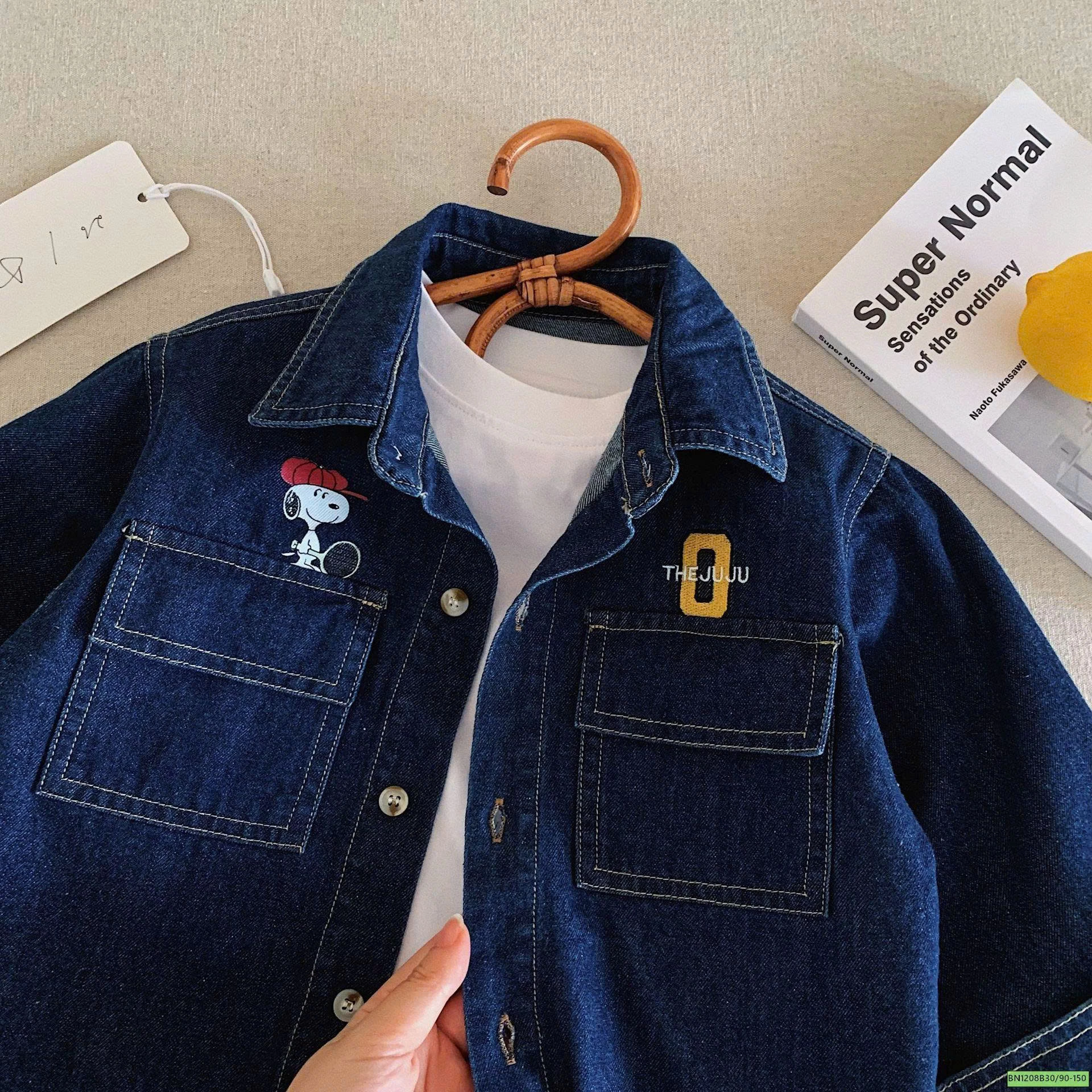 ÁO KHOÁC DENIM IN CÚN