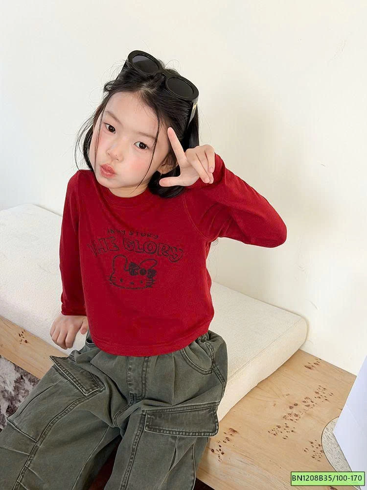 ÁO THUN DÀI TAY KITTY AMBB 26A073
