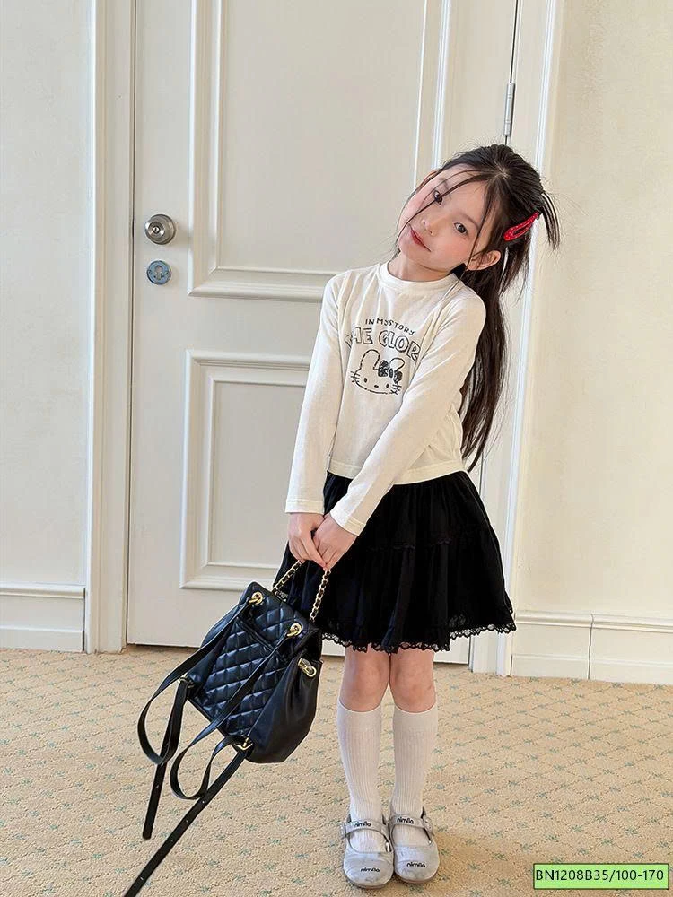 ÁO THUN DÀI TAY KITTY AMBB 26A073