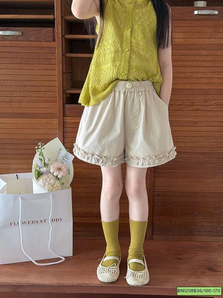 QUẦN SHORT VIỀN BÈO AMBB 26B066