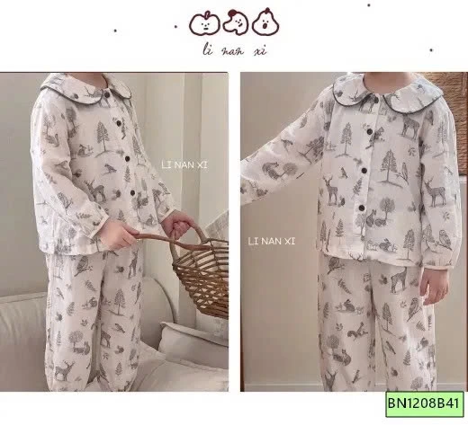 BỘ NGỦ SỢI COTTON XUẤT HÀN LINANXI