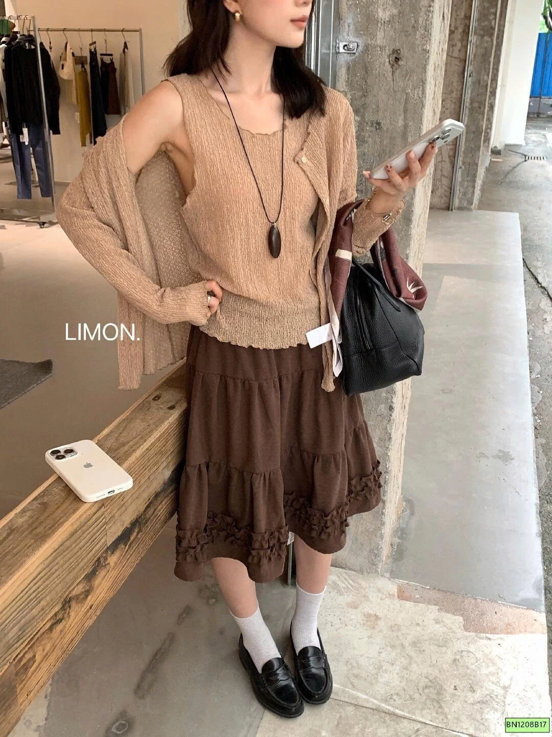SET ÁO SỢI LƯỚI MỎNG 2 MÓN