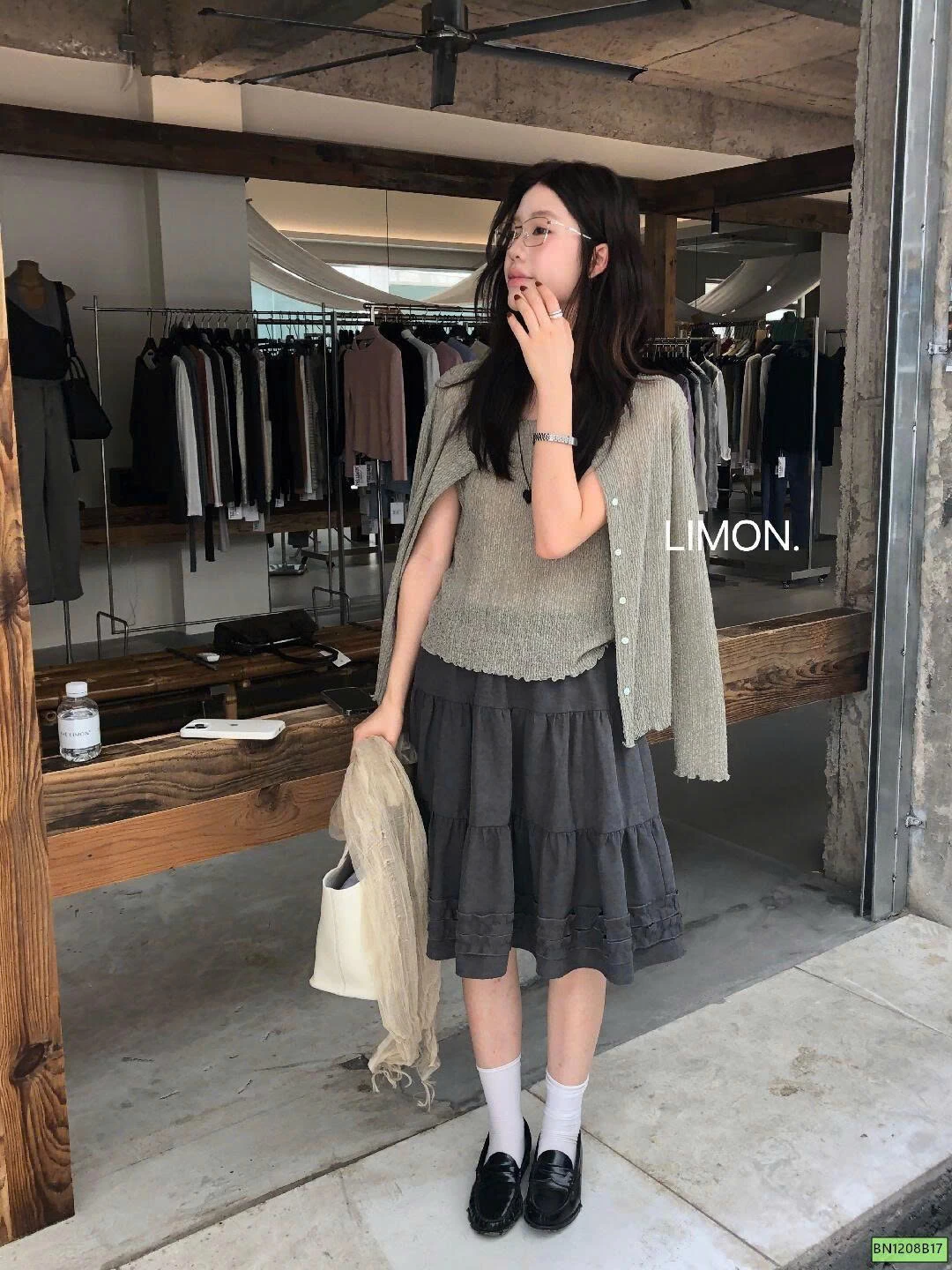 SET ÁO SỢI LƯỚI MỎNG 2 MÓN