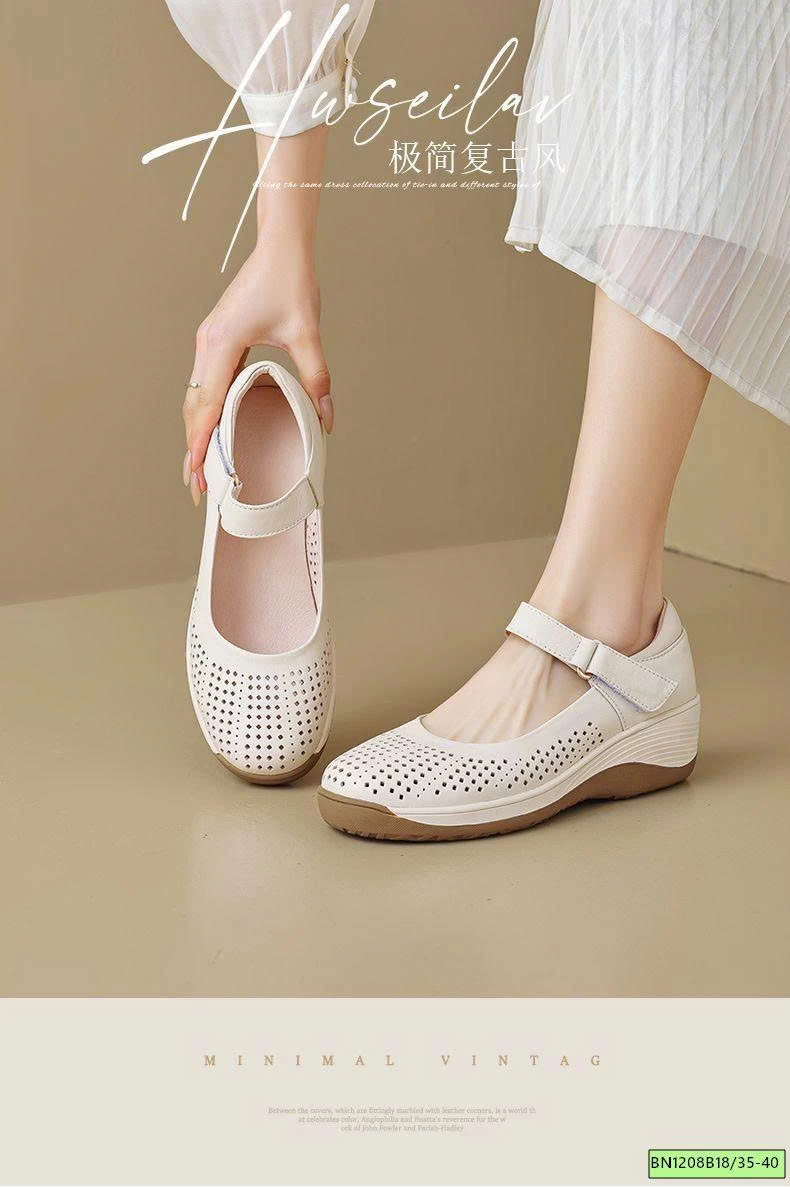 GIÀY DA ĐẾ XUỒNG THOÁNG KHÍ