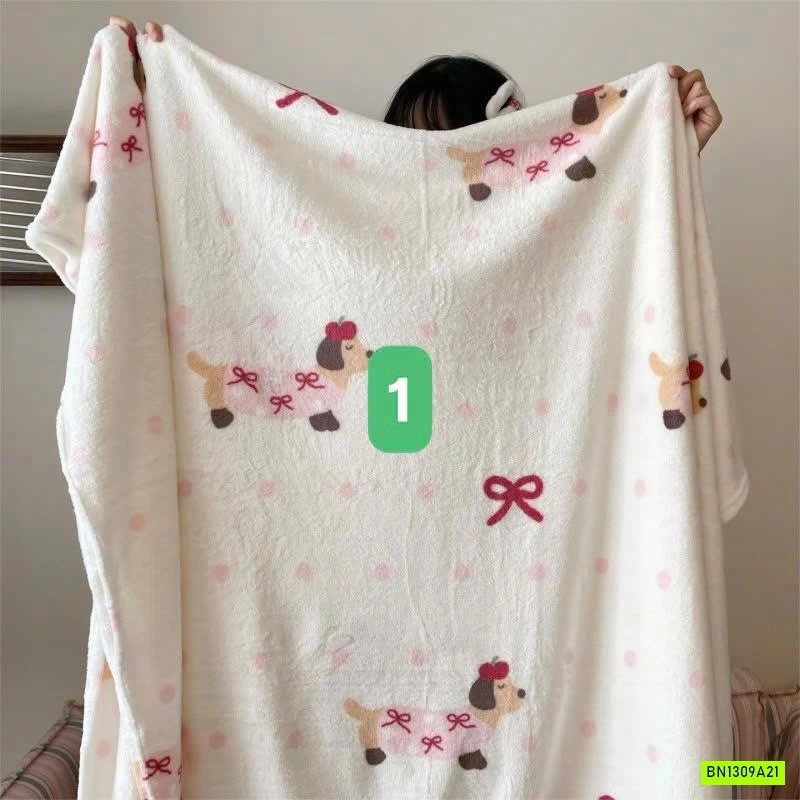 CHĂN BĂNG LÔNG IN HÌNH DỄ THƯƠNG