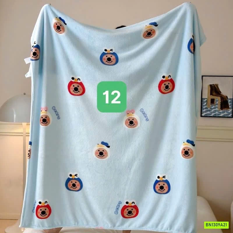 CHĂN BĂNG LÔNG IN HÌNH DỄ THƯƠNG