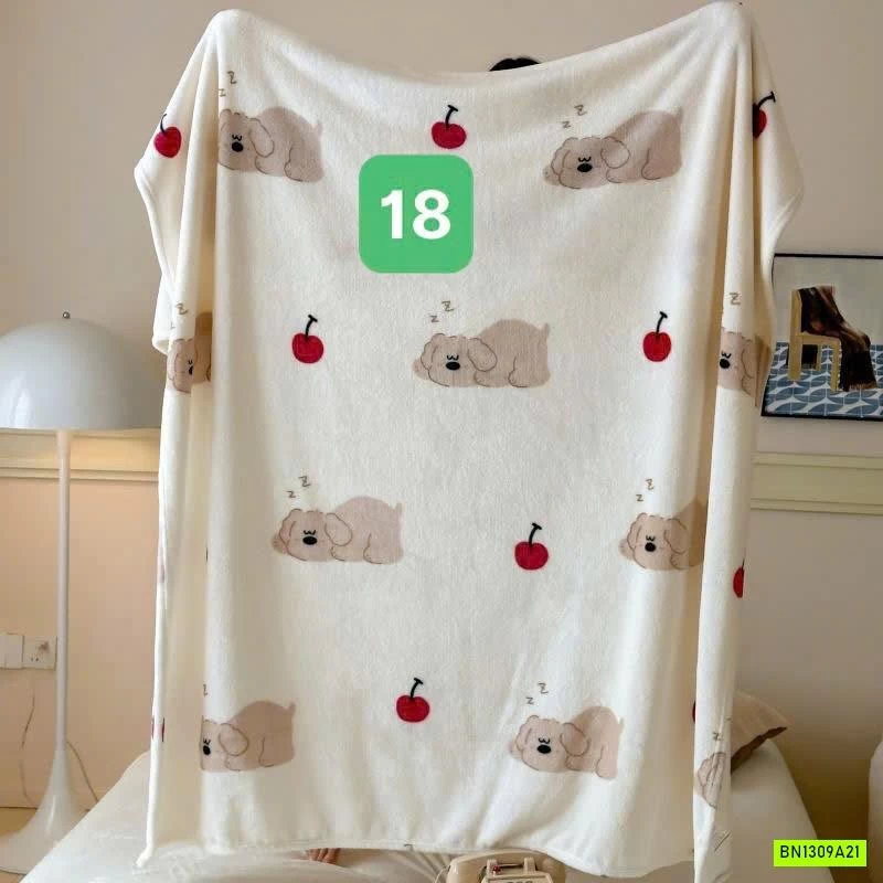 CHĂN BĂNG LÔNG IN HÌNH DỄ THƯƠNG