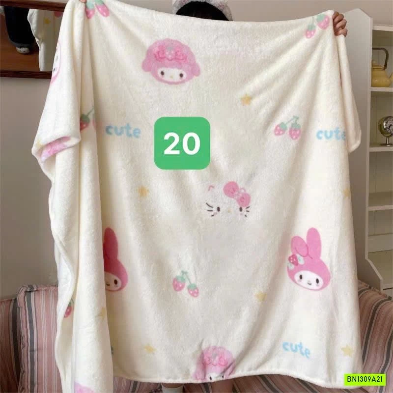 CHĂN BĂNG LÔNG IN HÌNH DỄ THƯƠNG