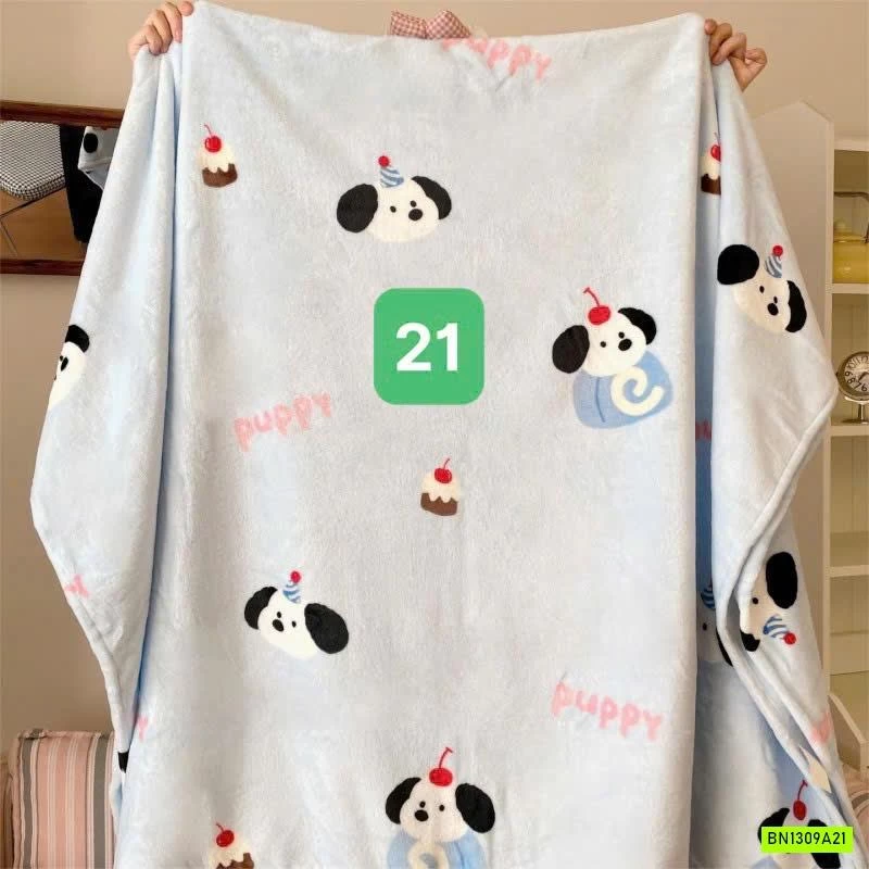 CHĂN BĂNG LÔNG IN HÌNH DỄ THƯƠNG