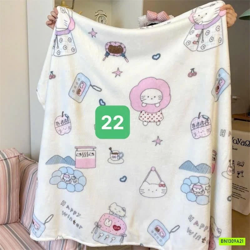 CHĂN BĂNG LÔNG IN HÌNH DỄ THƯƠNG