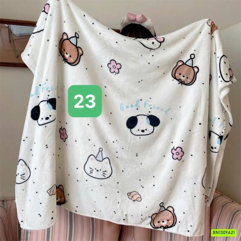 CHĂN BĂNG LÔNG IN HÌNH DỄ THƯƠNG